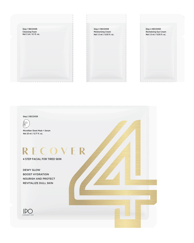 Glam+Recover 4-Step Facial Combo Pack